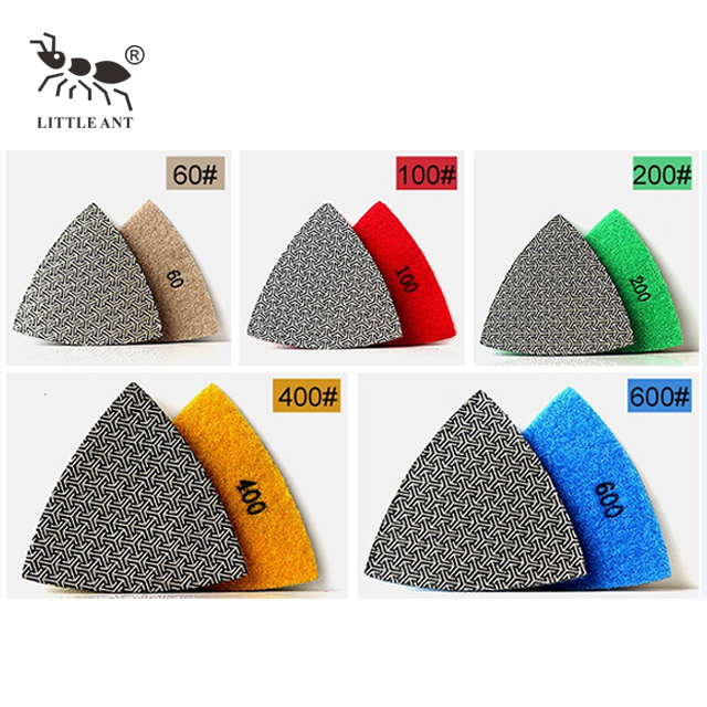 Diamond Sponge Triangle Hand Polishing Pad для стеклянной гранитной мраморной столешницы