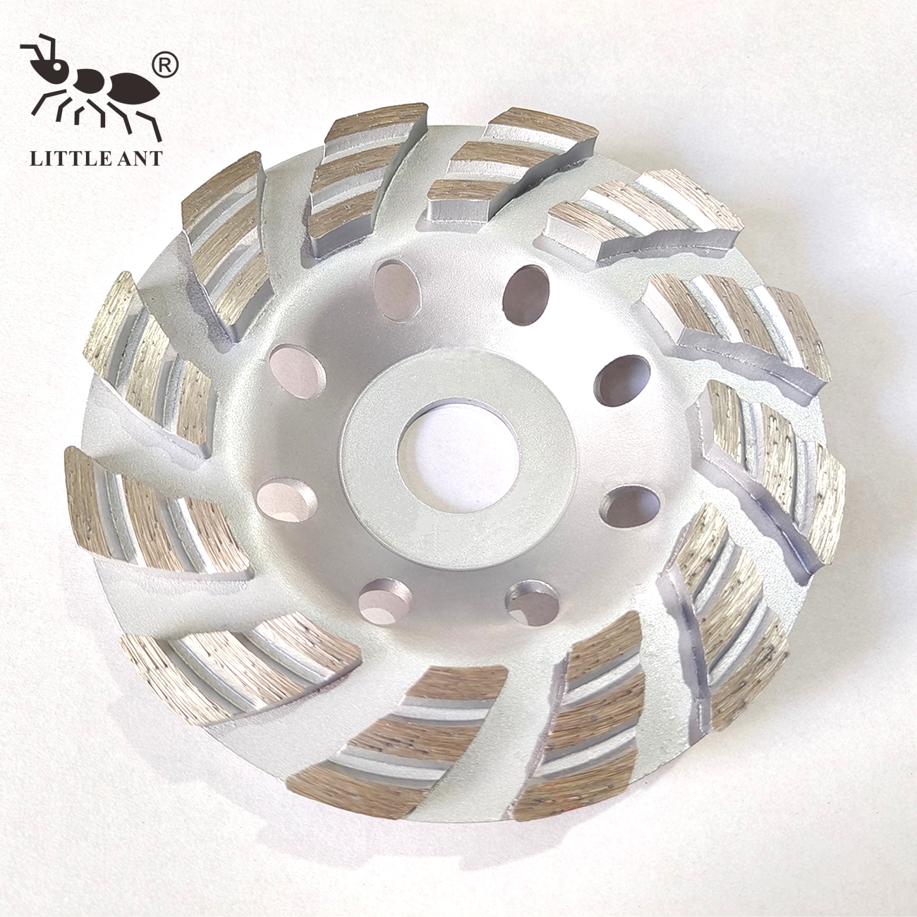 Круглое 5 -дюймовое колесо с бриллиантами 125 мм сегмент двойной канавки
