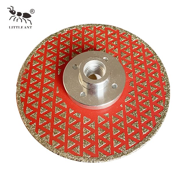 Пильный диск с алмазным гальванопокрытием и фланцем для мраморной плитки и керамики